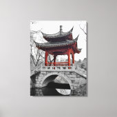 Chinesischer Pavillon Leinwanddruck (Vorderseite)