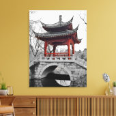Chinesischer Pavillon Leinwanddruck (Insitu (Wohnzimmer))
