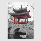 Chinesischer Pavillon Magnetkarte (Vorderseite)