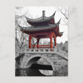 Chinesischer Pavillon Postkarte (Vorderseite)