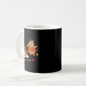 Chinesischer Pferd Cavalier King Charles Spaniel G Kaffeetasse (Vorderseite Links)