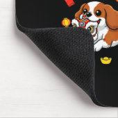 Chinesischer Pferd Cavalier King Charles Spaniel G Mousepad (Ecke)