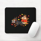 Chinesischer Pferd Dobermann Pinscher Männer Fraue Mousepad (Mit Mouse)