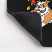 Chinesischer Pferd Englisch Bulldogge Kind Männer  Mousepad (Ecke)