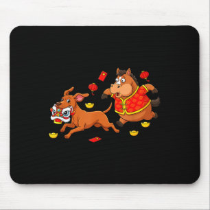 Chinesischer Pferd Vizsla Lustige Kinder Männer Fr Mousepad
