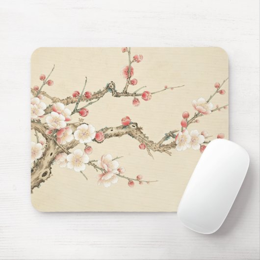 Chinesischer Pflaumenblüten-Mauspad, traditionelle Mousepad (Mit Mouse)