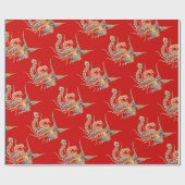 Chinesischer Phoenix - Fenghuang Mythological Bird Geschenkpapier (Flach)