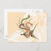 Chinesischer Phoenix - Fenghuang Mythological Bird Postkarte (Vorne/Hinten)