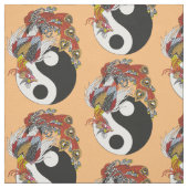 Chinesischer Phönix oder Feng Huang mit Yang-Symbo Stoff (Muster)