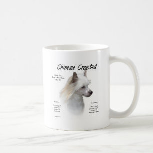Chinesischer (powderpuff) Geschichtsentwurf mit Kaffeetasse