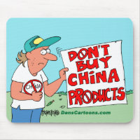 Chinesischer Produkt-Boykott-Cartoon