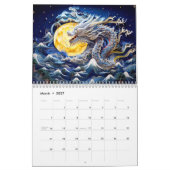 Chinesischer Quilling-Drachen-Kalender Kalender (Mär 2027)