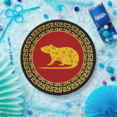 Chinesischer Rattenzauber Pappteller (Party)