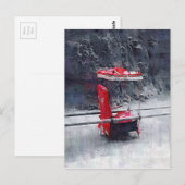 Chinesischer Red Sedan-Vorsitz Postkarte (Vorne/Hinten)