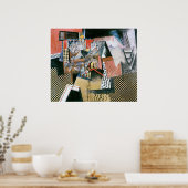 Chinesischer Restraurant, Max Weber Poster (Küche)