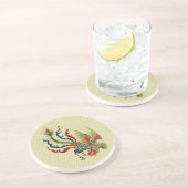 Chinesischer Rooster Art Animal Untersetzer (Seite)