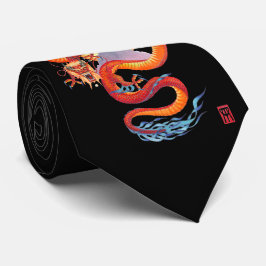 Chinesischer roter Drache Krawatte