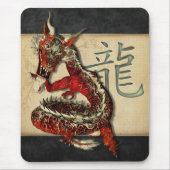 Chinesischer roter Drache Mousepad (Vorne)