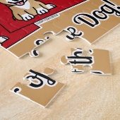 Chinesischer Roter Umschlag Lucky Corgi Jahr des H Puzzle (Seite)