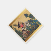 Chinesischer Runderneuerung 2017 Japanisches Kunst Serviette (Ecke)