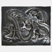 Chinesischer Schatten-Drache Fleecedecke (Vorderseite (Horizontal))