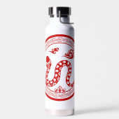 Chinesischer Schlangenroter Papierschnitt WB Trinkflasche (Links)