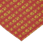Chinesischer Schriftzeichen Neujahr chinesischer T Tischdecke (Schrägansicht)