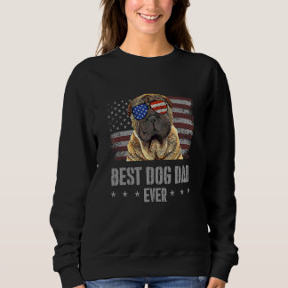 Chinesischer Shar Pei Bester Hund Vater je Retro U Sweatshirt