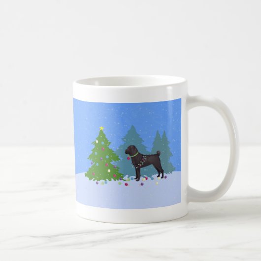 Chinesischer Shar-Pei-Dekorationsbaum - Wald Kaffeetasse (Rechts)