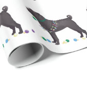 Chinesischer Shar Pei Feliz Naughty Dog Weihnachts Geschenkpapier (Rolleneckpunkt)