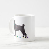Chinesischer Shar Pei Feliz Naughty Dog Weihnachts Kaffeetasse (Vorderseite Links)