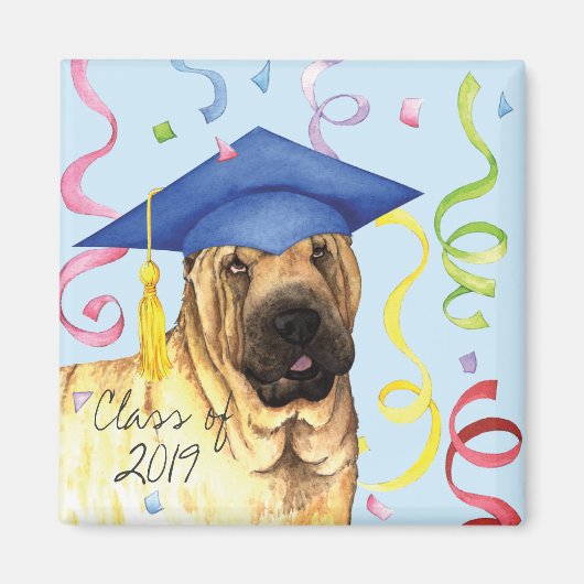 Chinesischer Shar-Pei-Graduat Magnet (Vorne)