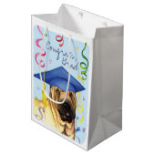 Chinesischer Shar-Pei-Graduat Mittlere Geschenktüte (Vorderseite Schrägansicht)