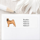 Chinesischer Shar-Pei-Hund-Cartoon (Insitu)