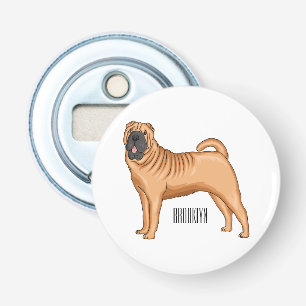 Chinesischer Shar-Pei-Hund-Cartoon Flaschenöffner