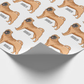 Chinesischer Shar-Pei-Hund-Cartoon Geschenkpapier (Ecke)