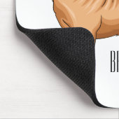 Chinesischer Shar-Pei-Hund-Cartoon Mousepad (Ecke)