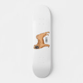 Chinesischer Shar-Pei-Hund-Cartoon Skateboard (Vorne)