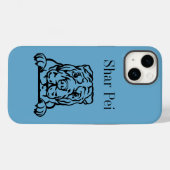 Chinesischer Shar Pei Hund Case-Mate iPhone Hülle (Rückseite (Horizontal))