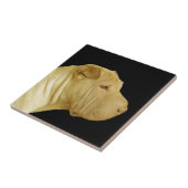 Chinesischer Shar-Pei-Hund-Profil Fliese (Seite)