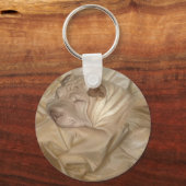 Chinesischer Shar Pei in Falten eingefangen Schlüsselanhänger (Vorderseite)