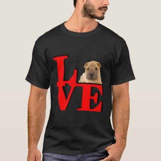 Chinesischer Shar Pei Liebe Park I Liebe Mein Hund T-Shirt