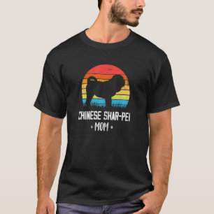 Chinesischer Shar-Pei-Mama Retro Vintag T-Shirt