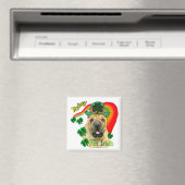 Chinesischer Shar-pei St. Pattys Magnet (In Situ (Geschirrspüler))