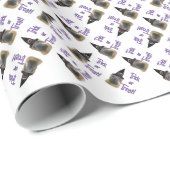 Chinesischer Shar-Pei-Trick Geschenkpapier (Rolleneckpunkt)