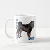 Chinesischer Shar-Pei-Vater 4 Kaffeetasse (Links)