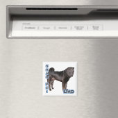 Chinesischer Shar-Pei-Vater 4 - Magnet (In Situ (Geschirrspüler))