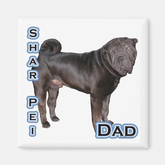 Chinesischer Shar-Pei-Vater 4 - Magnet (Vorne)
