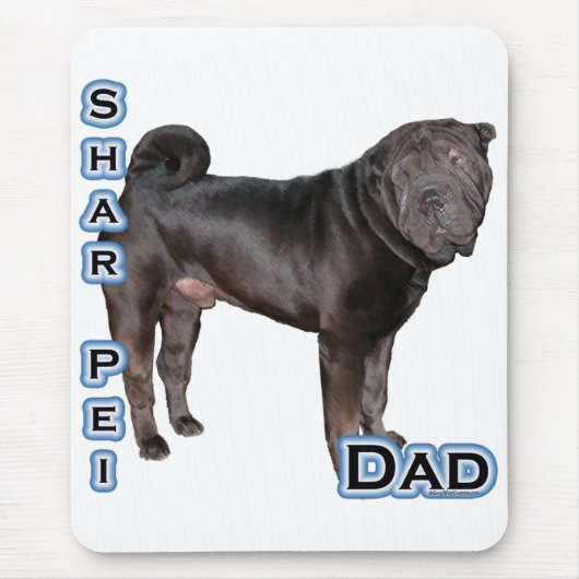 Chinesischer Shar-Pei-Vater 4 Mousepad (Vorne)
