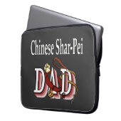 Chinesischer Shar-Pei-Vater Laptopschutzhülle (Vorderseite Links)